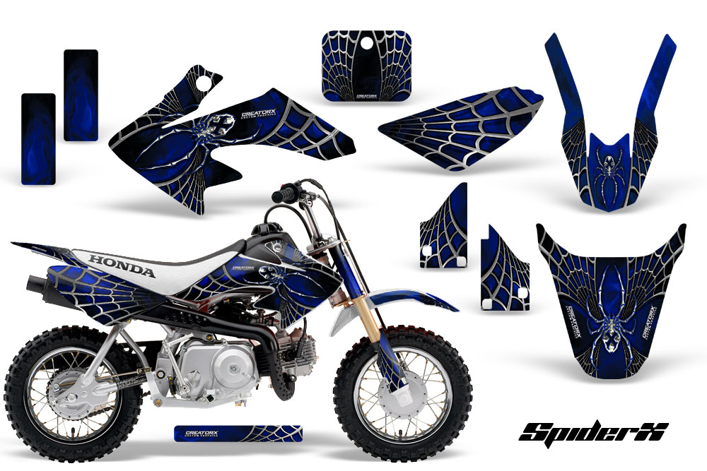 CRF 50 Graphics Kit SpiderX Blue White